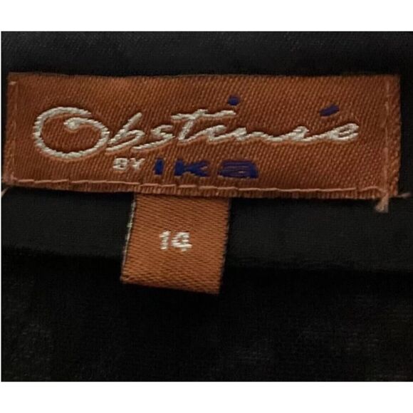 Obstinee By IKA Womens Partial Zip Floral Lightweight Blazer Style Jacket US 14 - Picture 9 of 12